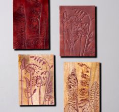 Natures Canvas Wall Plate Set of 4